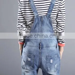 The New Spring and Summer Jumpsuits Han Edition Students Loose Denim Overalls/ Suspender Trousers/trousers With Braces thumbnail-2
