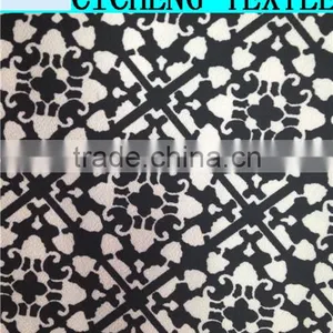 Shaoxing Cicheng Textile Hot Selling Regular Stock Super Fine Quality Wool Blend Poly Print Dobby Fabric for Suit thumbnail-1