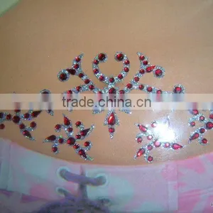 Crystal Belly Tattoos Beach Resort Wear Design thumbnail-1