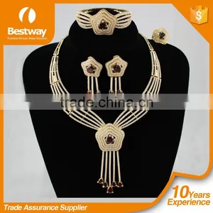 Custom Luxury African Bridal Beads Jewelry Set , Wedding Jewelry Set thumbnail-1