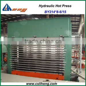 High Quality Hydraulic Plywood Hot Press Machine, BY214x8-6/15 thumbnail-1