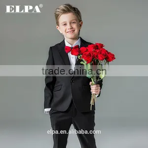 ELPA NXB0097 Slim Black Fancy 3 Piece Designer Kids Boys Suits thumbnail-5