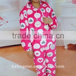 Girls' Lovely Polyester Coral Fleece Pajama thumbnail-1