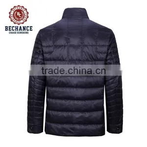 H1033 Mens Fashion Jacket Stand Collar Quilted Jacket Winter Clothing thumbnail-2