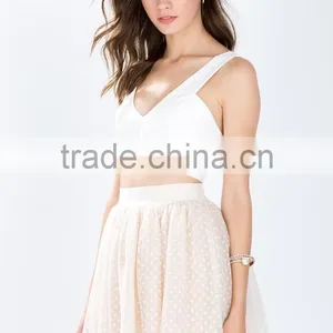 Fashion Princess Favorite Tulle Skirt,polka Dots Pring Mini Skirts thumbnail-4
