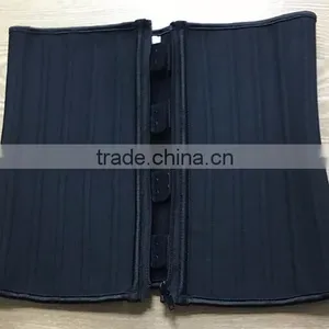 2017 New Style Black XS-3XL 6 Rows of Hooks 4 Steel Bones Body Shaper Women Work Out Spandex Waist Trainer Belt Waist Trainer thumbnail-2