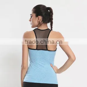Hot Sale Bodybuilding Training Singlet Tank Top Fitness Women Sport Crop Tops thumbnail-2