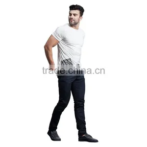High Functionality and Fashionable Leisure Black Custom Printed Mens Jogger Pant With Belt thumbnail-6