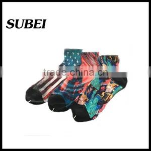 Cheap Custom Printing Dye Sublimation Sport Compression Socks thumbnail-1