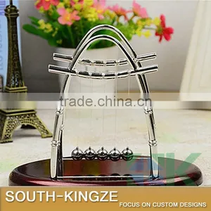 Oval Metal Kinetic Newton's Cradle, Theorem of Momentum Instrument thumbnail-1