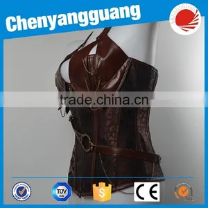 Hot Sale XXS-5XS Fashion Leather Overbust Corset thumbnail-3