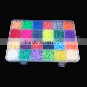 2400Pcs 24 Color Hama Beads 5MM Perler Beads DIY Creative Puzzles Tangram Jigsaw Board Educational Baby Kid Toys Gifts thumbnail-2