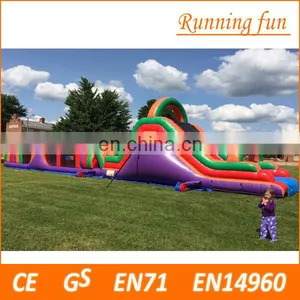 Hot Selling Long Wipeout Inflatable Obstacle Course, Adult Inflatable Obstacle Course thumbnail-3
