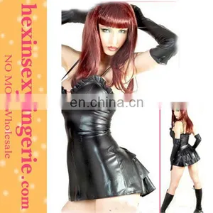 Wholesalel Fashion Hot Faux Leather Corset Dress thumbnail-1