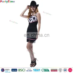 TGT07 Carnival Party Cosplay Dresses Adult Woman Sexy Halloween Cowgirl Costume thumbnail-4