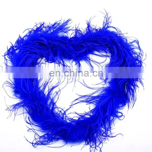 Fashion Colorful Ostrich Feather Boa Cheap Blue Feather Boas thumbnail-1