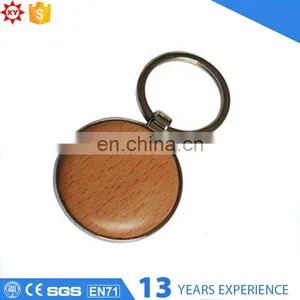 Custom Promotional Blank Car Wooden Custom Metal Key Ring thumbnail-1