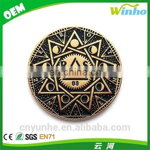 Winho 3d Die Cast Antique Moon Badge thumbnail-1