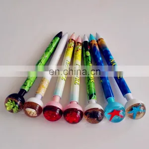 Office and School Novelty Fancy Creature Ballpoint Pen for Children and Kids With Spiral Shell,flower,starfish,scorpin thumbnail-6
