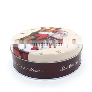 Santa Claus Printed Christmas Gift Card Packaging Metal Box thumbnail-6