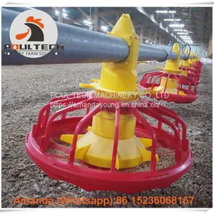 Colombia Chicken House Poultry Farming Equipment Broiler Floor Raising System & Chicken Deep Litter System With Automatic Drinking & Feeding Pan System in Chicken Coop thumbnail-2