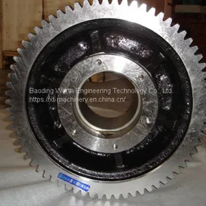 Custom-made Ductile Iron Sand Casting Spare Parts for Worm Wheel thumbnail-2