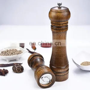 Hot Sale Spice Grinding Machine Wooden Pepper Mill Grinder thumbnail-5