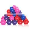 Workout Dumbbells Custom Color Plastic Coated Small Dumbbell Dip Plastic Dumbbells thumbnail-3