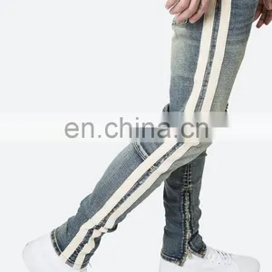 DiZNEW CHINA WHOLESALE SLIM FIT STRIPE CHEAP JEANS FOR MEN thumbnail-4