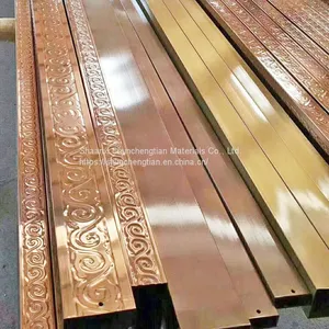 Embossed PVD Plating Color Stainless Steel Tube for Gate Guardrail thumbnail-1