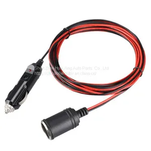 3.7M 18AWG 12/24V Car Cigarette Lighter Extension Cord Max 15A thumbnail-1