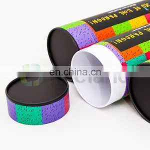 Round Luxury Cardboard Tube Gift Box t Shirt Wholesale Packaging thumbnail-3