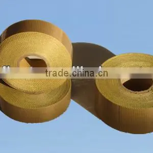 PTFE Coated Fiberglass Fabric With Silicone Adhesive and Yellow Release Liner thumbnail-1