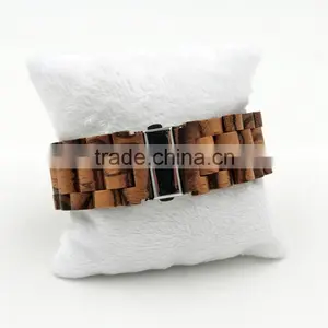 Top Quality Natural Women Man Unisex Wrist Wood Watch thumbnail-4