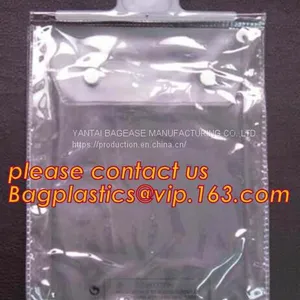 Biodegradable Compostable Pac Hanger Garment Underwear Clothes Package Hanging Hook Plastic Bag With Self-Adhesive Seal thumbnail-3