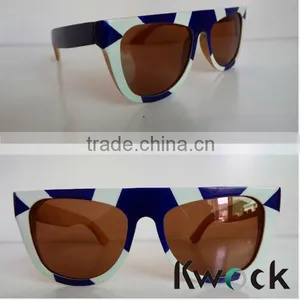 Cheap Natural Wooden Sunglasses Vintage Color Painting Change Bamboo Sunglasses Wholesale Quality Choice thumbnail-1
