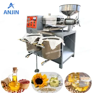 Rapeseed Oil Pressing Machine Sunflower Seeds Oil Presser Soybeans Extraction Screw Oil Press Machine thumbnail-2