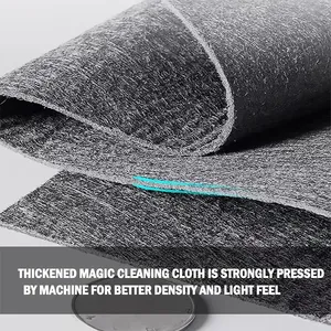40*40cm Ultra-Absorbent Magic Cleaning Cloths Reusable Microfiber Rag for Fog Remover Kitchen Car Glass Cleaning Cloth thumbnail-3