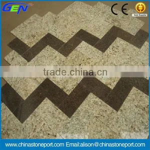 Brown Grain Yellow Granite Flooring Tile thumbnail-1