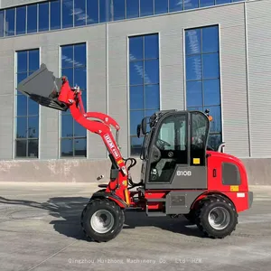 Euro5 Chinese Construction Machinery Mini Wheel Loader HZM811 HZM810B in Europe thumbnail-1