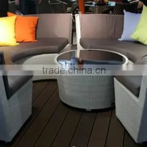 Waterproof PE Wicker Sectional Sofa Outdoor Furniture Rattan Sofa Set thumbnail-4
