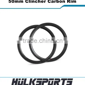 700c Carbon Fiber Road Bike Rims 23mm Width Carbon Bicycle Rim Cycling Wheels 50mm Clincher Carbon Rim thumbnail-2