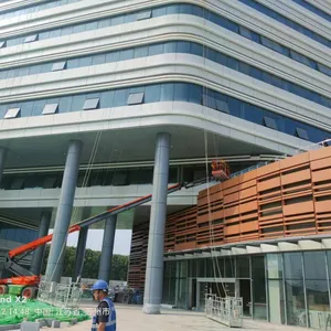 High Building Glass Curtian Wall Aluminium Cladding Low-E Glass thumbnail-1