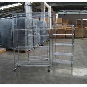 Wire Shelving Unit Closet Wire Shelf, Wire Rack, Chrome Shelf, Chrome Rack, thumbnail-1