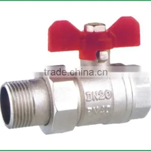 China Manufacturer Brass Ball Cock Threaded Ball Valve thumbnail-1