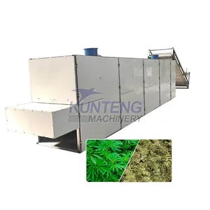 Automatic Moringa Leaf Drying Machine Hemp Leaves and Flower Dryer Mesh Belt Leaf Dryer Machine EPC thumbnail-1
