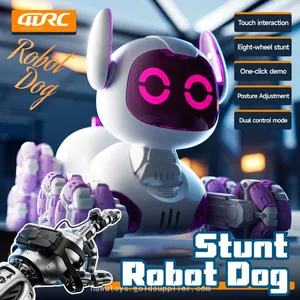 4DRC Y9 Intelligent RC Robot Dog 2.4G 8-Wheel Remote Control Stunt Car Touch Sensing Interactive Pet Toys Birthday Gift for Kids thumbnail-4