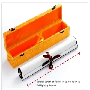 Xuan Paper Hand Scroll for Painting Calligraphy Cinnamomum Camphora Storage Sword Package Gift Box thumbnail-3