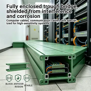 High Load-Bearing FRP Ladder Cable Tray Heavy Load Fiberglass Wiring Support For Large Factory thumbnail-1