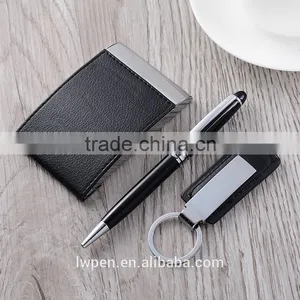 Wholesale Business Card Holder and Pen Keychain Gift Set thumbnail-1